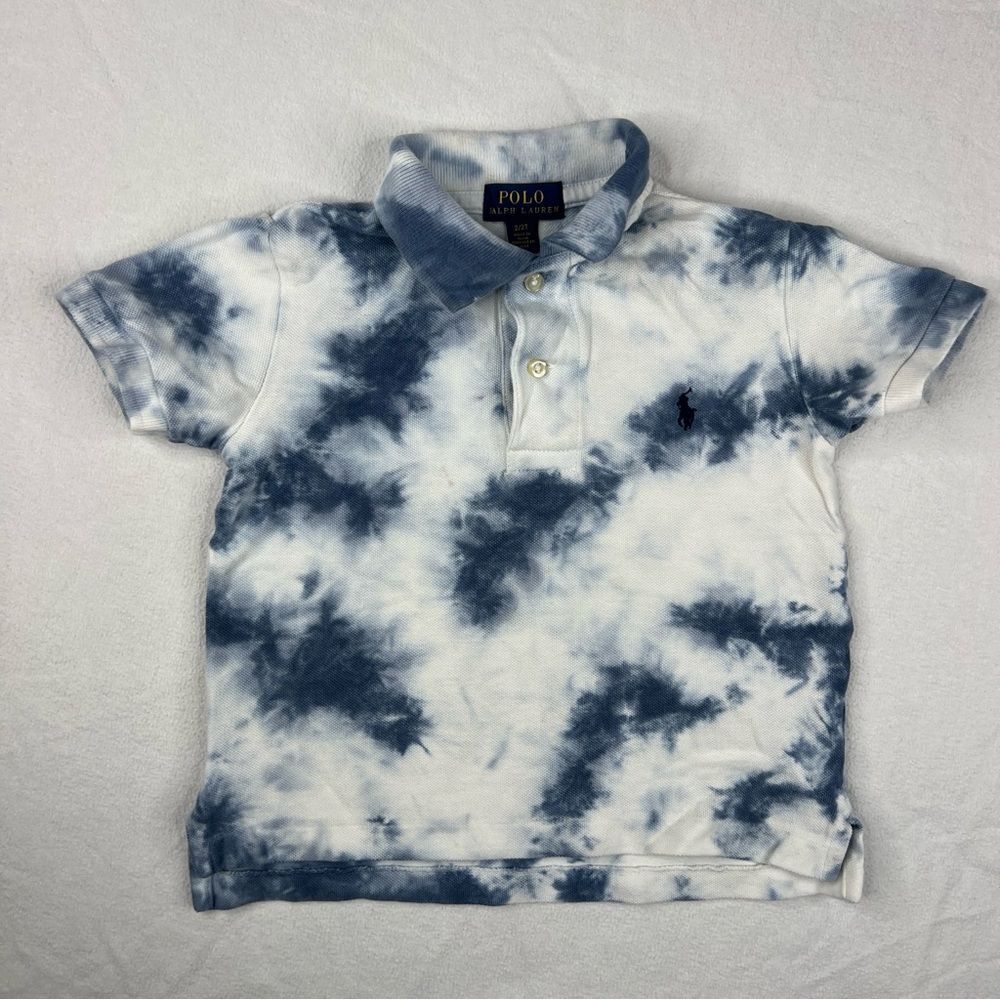 Polo Ralph Lauren Toddler Boys Tie-Dyed Cotton Mesh Polo Shirt 2T